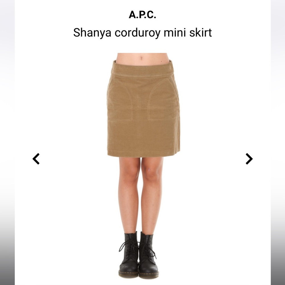 APC corduroy Shanya miniskirt.